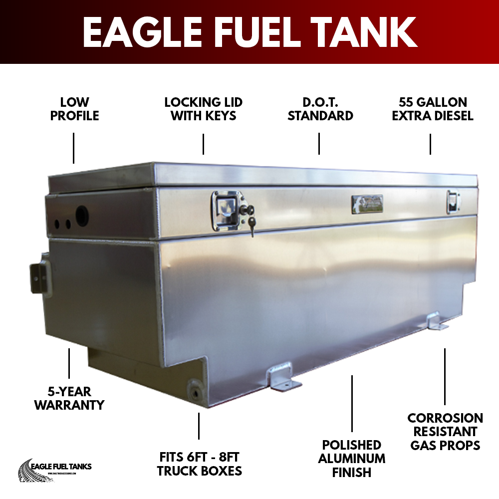 Eagle Manufacturing 55 Gal. Fuel Tank / Tool Box (Polished